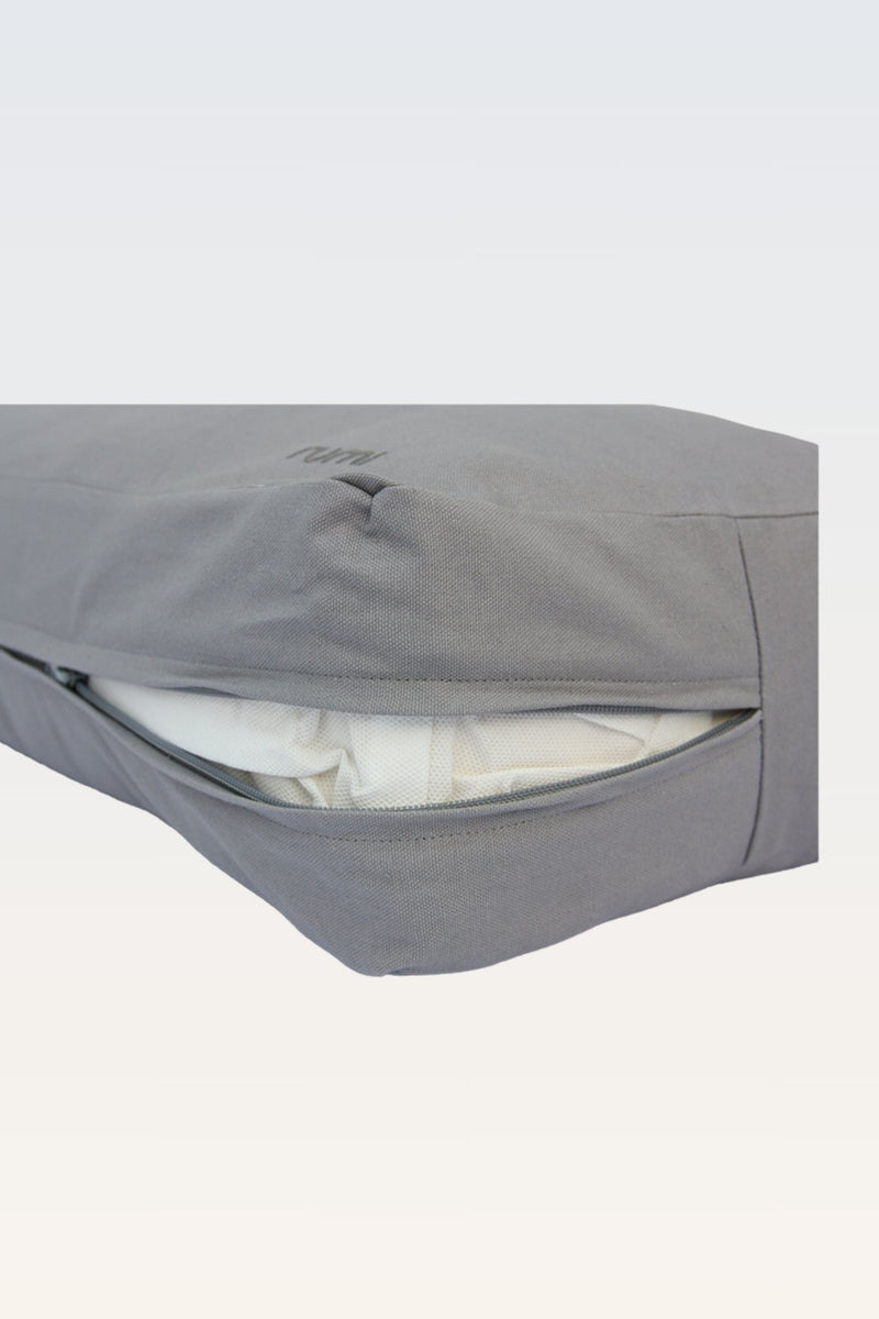 Cotton Yoga Bolster – Rectangular - Stone