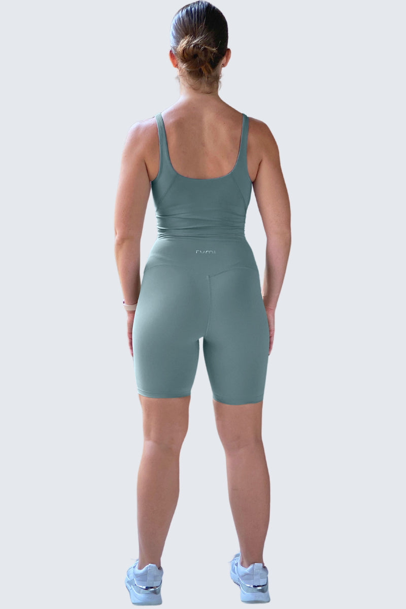 W SunSoft Tank Bra - Teal Light