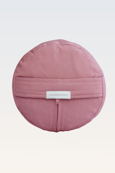 Cotton Yoga Bolster – Round - Dusty Rose