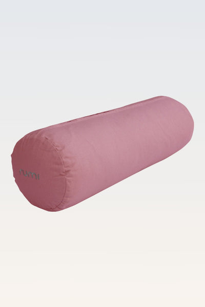 Cotton Yoga Bolster – Round - Dusty Rose