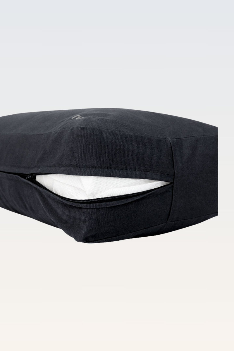 Cotton Yoga Bolster – Rectangular - Graphite