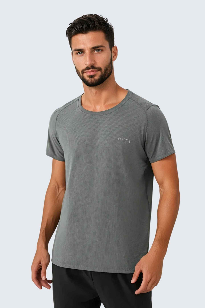 U Sun Fit Tee Waffle - Stone