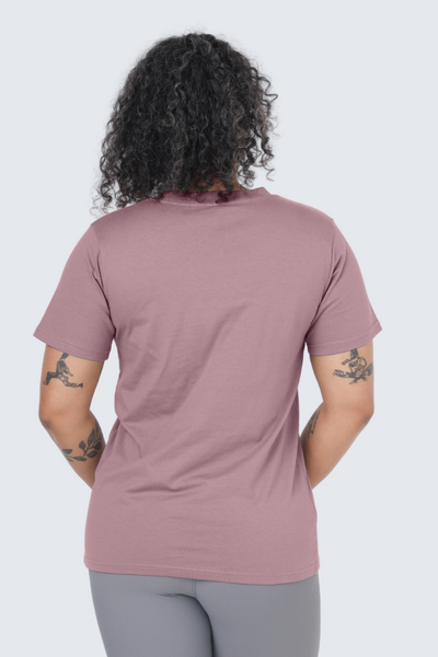 W Moon Tee Long - Rose Deep