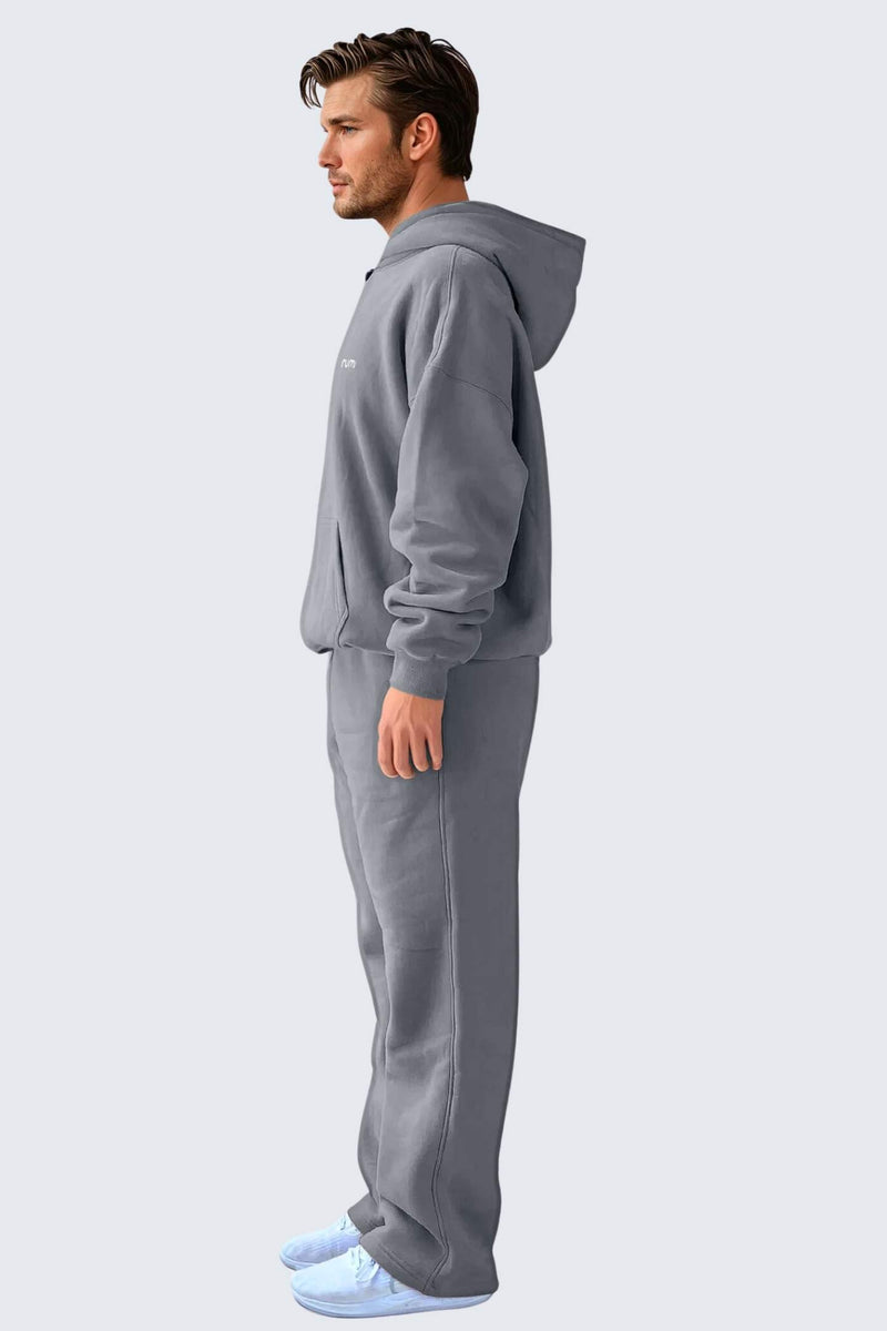 MU Moon Sweatpants Relaxed Open Fleece - Stone