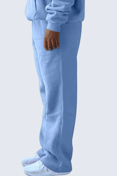 MU Moon Sweatpants Relaxed Open Fleece - Ocean