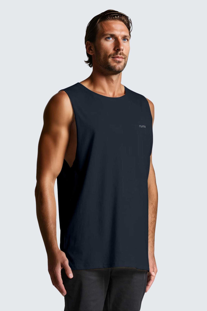 M Moon Air Muscle Tank - Midnight