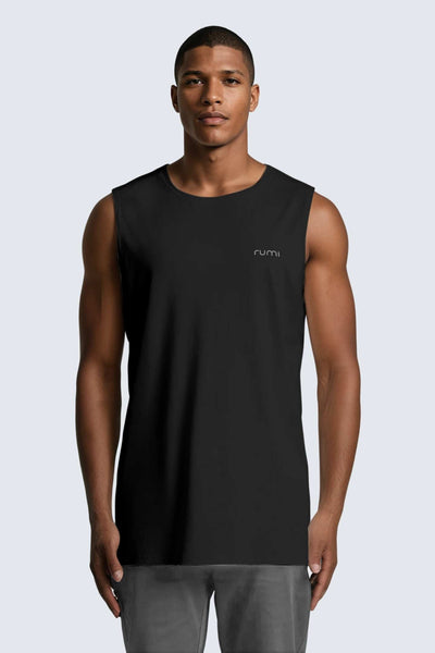 M Moon Air Muscle Tank - Black