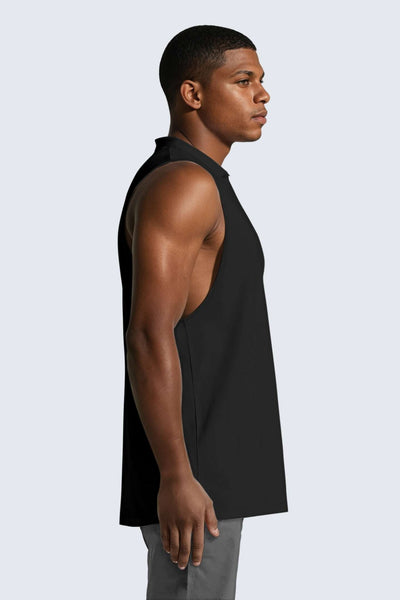 M Moon Air Muscle Tank - Black