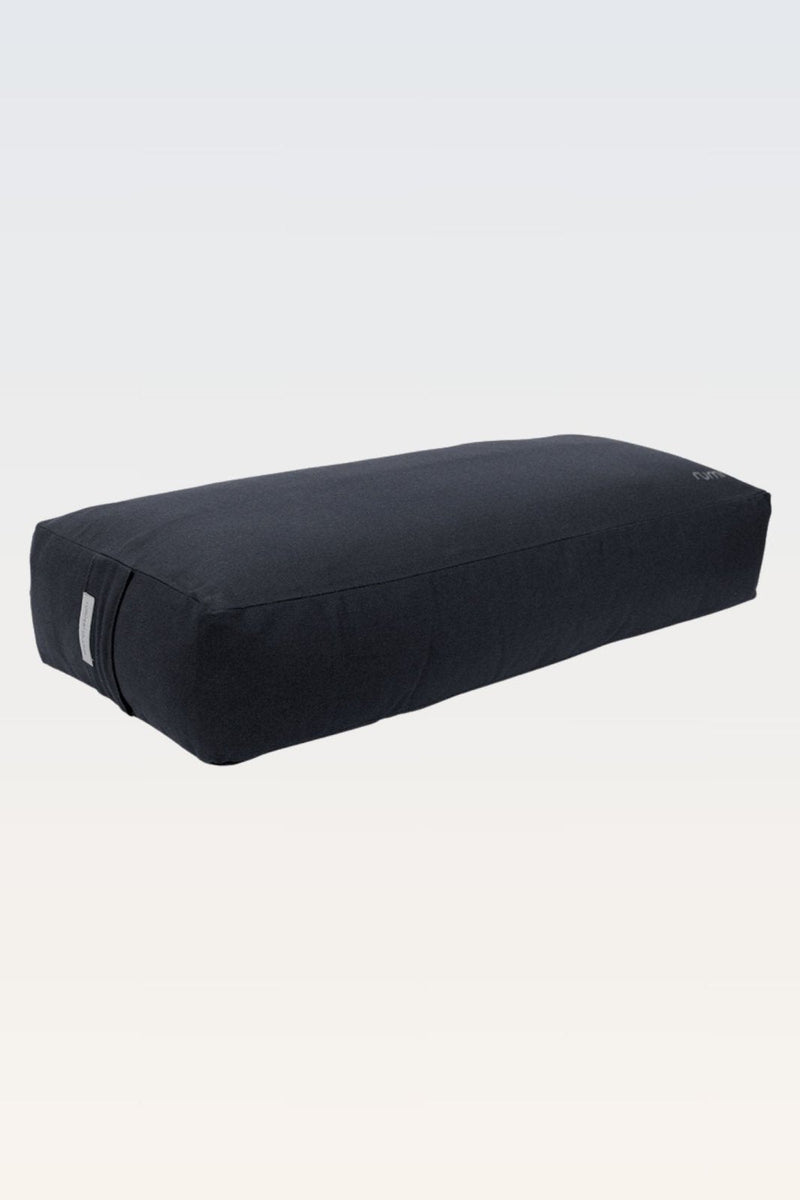 Rumi Earth - Cotton Yoga Bolster – Rectangular - Graphite - RU - YCB - RR - GE - Yoga Props