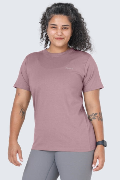 Rumi Earth - W Moon Tee Long - Rose Deep - R111115RDP - Tops