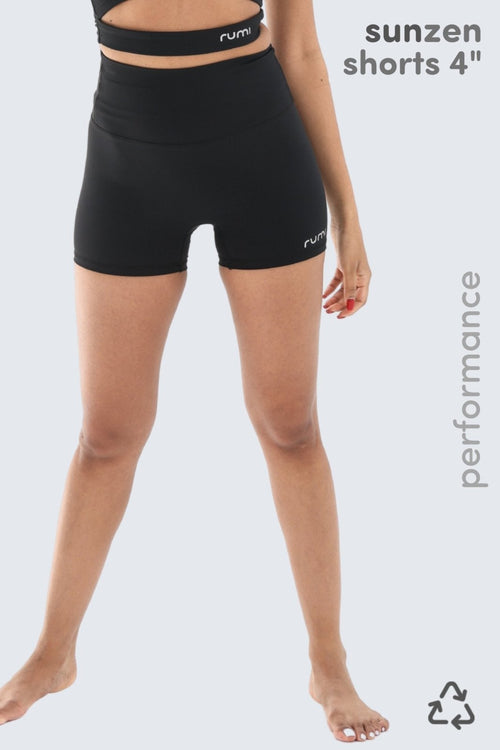 W Sun Zen Shorts 4” - Black