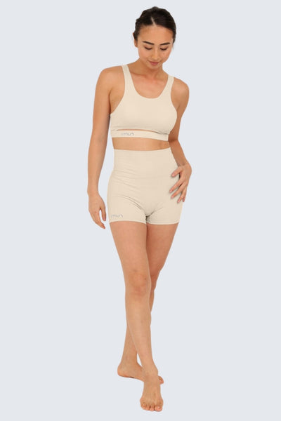 Rumi Earth - W Sun Zen Shorts 4” - Cream - R124442CMP - Bottoms