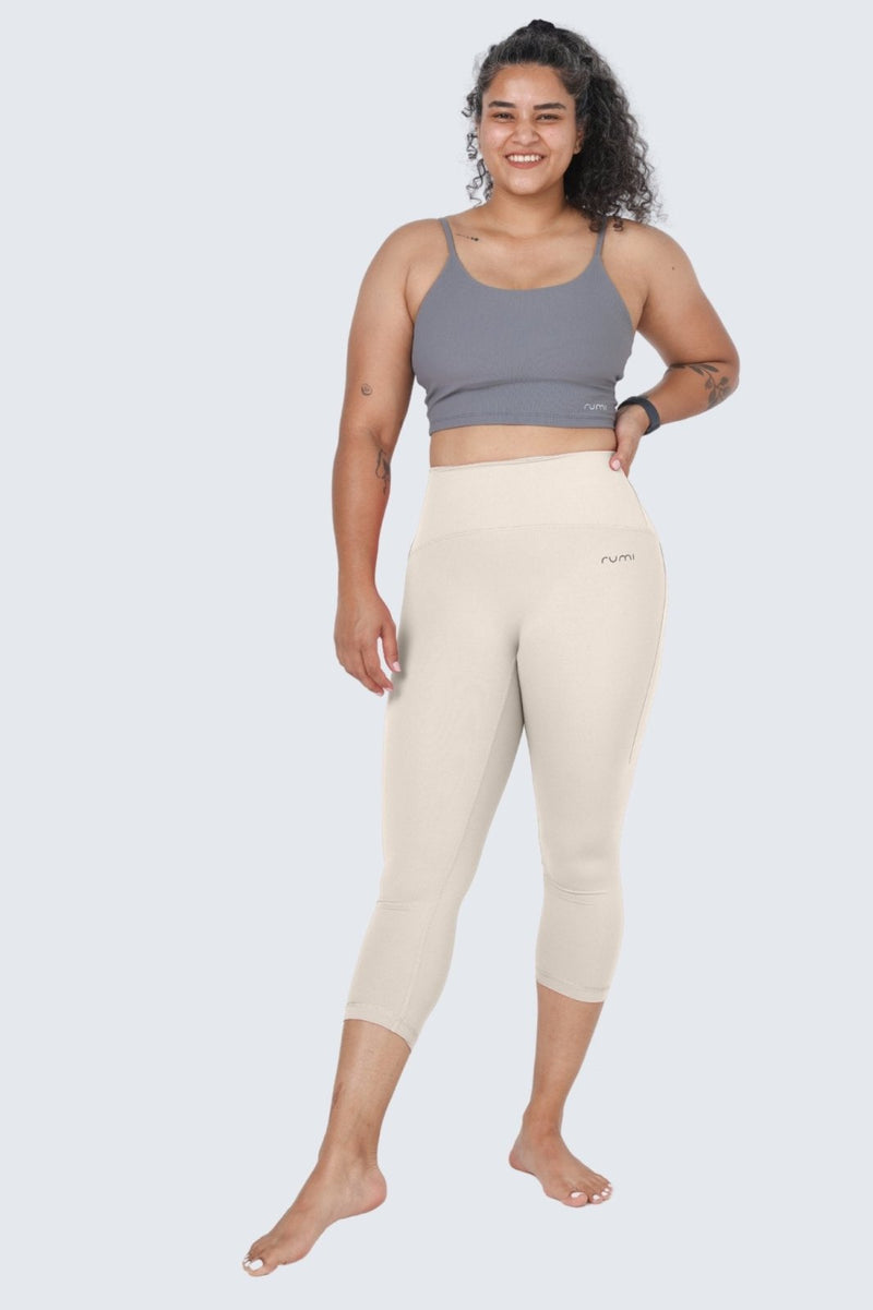 Rumi Earth - W SunSoft Flow Pants 21" - Cream - R124121CMP - Bottoms