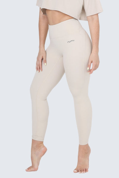 Rumi Earth - W SunSoft Flow Pants 25" - Cream - R124120CMP - Bottoms